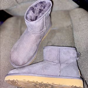 UGG Short Boots II - Gray/Purple - Size 6 NEW
